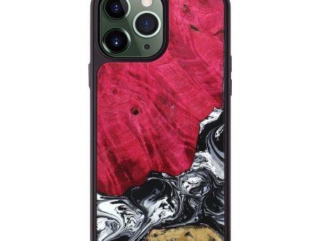 iPhone 13 Pro Max Wood+Resin Phone Case - Aviana (Black & White, 654288) Fashion