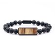 Lava Bead Burl Wood Bracelet - Beatrice (Wood Burl, 654953) Cheap