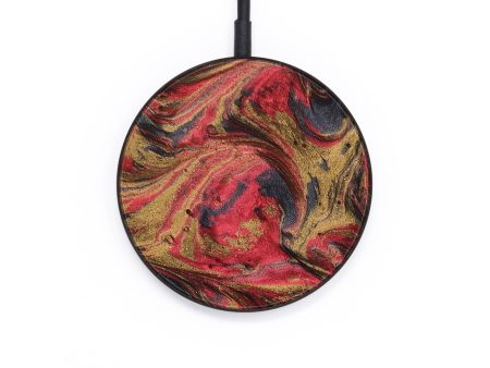 Circle ResinArt Wireless Charger - Miriam (Red, 654431) Hot on Sale