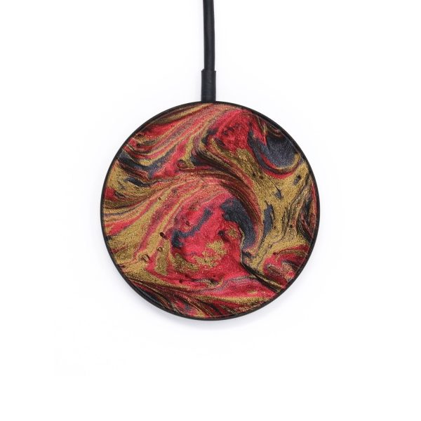 Circle ResinArt Wireless Charger - Miriam (Red, 654431) Hot on Sale