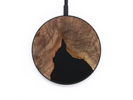 Circle Wood+Resin Wireless Charger - Desmond (Black & White, 654425) Cheap