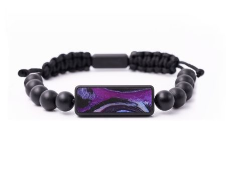 Onyx Bead ResinArt Bracelet - Justin (Purple, 654697) Online Hot Sale