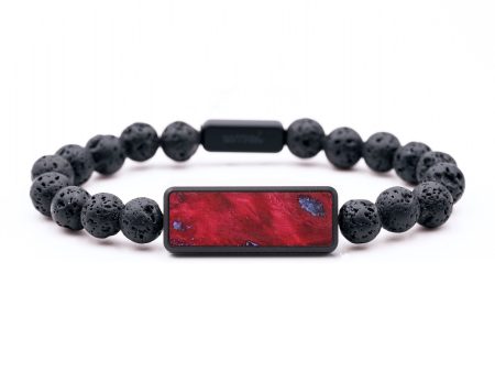 Lava Bead Wood+Resin Bracelet - Patti (Wood Burl, 654264) Discount