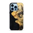 iPhone 14 Pro Wood+Resin Live Edge Phone Case - Miriam (Pure Black, 652833) Discount