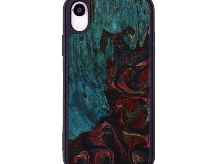 iPhone Xr Wood+Resin Phone Case - Jason (Red, 653485) on Sale