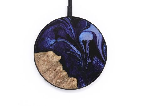 Circle Wood+Resin Wireless Charger - Rochelle (Purple, 654429) Online now