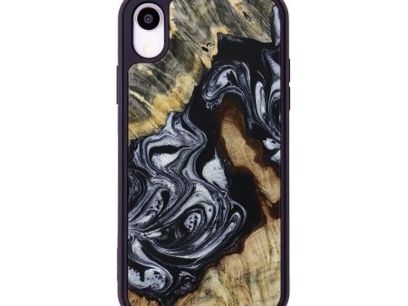 iPhone Xr Wood+Resin Phone Case - Fatima (Black & White, 653416) Cheap