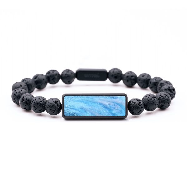 Lava Bead ResinArt Bracelet - Robyn (Blue, 654143) Fashion