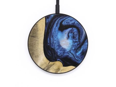 Circle Wood+Resin Wireless Charger - Patti (Blue, 654418) Online