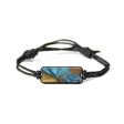 Classic Wood+Resin Bracelet - Timothy (Teal & Gold, 653096) For Cheap