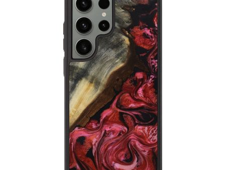 Galaxy S23 Ultra Wood+Resin Phone Case - Ricardo (Red, 653488) Sale