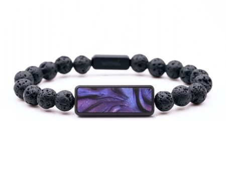 Lava Bead ResinArt Bracelet - Caroline (Purple, 654703) Online Hot Sale