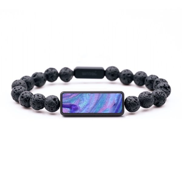 Lava Bead ResinArt Bracelet - Major (Purple, 654707) Cheap