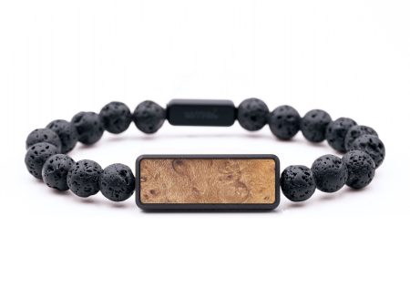 Lava Bead Burl Wood Bracelet - Luciana (Wood Burl, 654950) Sale