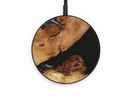 Circle Wood+Resin Wireless Charger - Ryleigh (Black & White, 654421) Supply