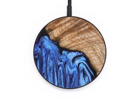 Circle Wood+Resin Wireless Charger - Guy (Blue, 654416) Online