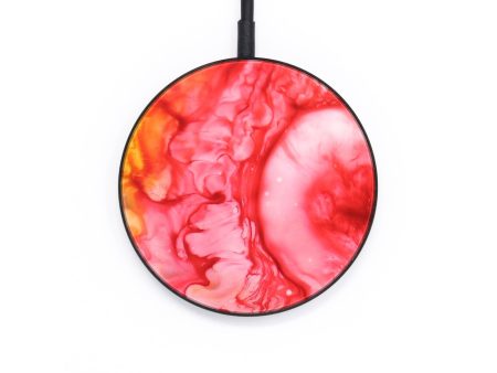 Circle ResinArt Wireless Charger - Brittany (Red, 654432) Discount