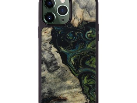 iPhone 13 Pro Max Wood+Resin Phone Case - Chandler (Green, 654308) Sale