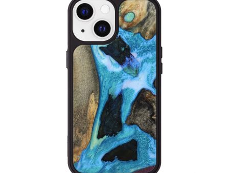 iPhone 13 Wood+Resin Phone Case - Sage (Mosaic, 653749) Discount