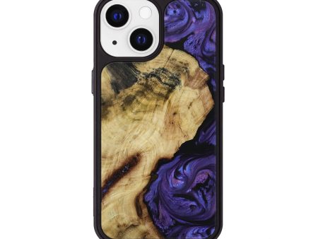 iPhone 13 Wood+Resin Phone Case - Alina (Purple, 651320) Discount