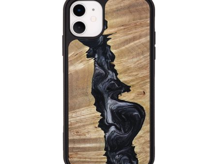 iPhone 11 Wood+Resin Phone Case - Kyle (Gunmetal, 653064) Online Sale