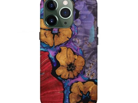 iPhone 13 Pro Wood+Resin Live Edge Phone Case - Candy (Purple, 652169) Cheap