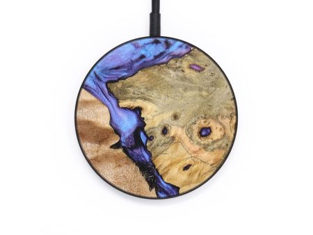 Circle Wood+Resin Wireless Charger - Noel (Purple, 652680) Online now