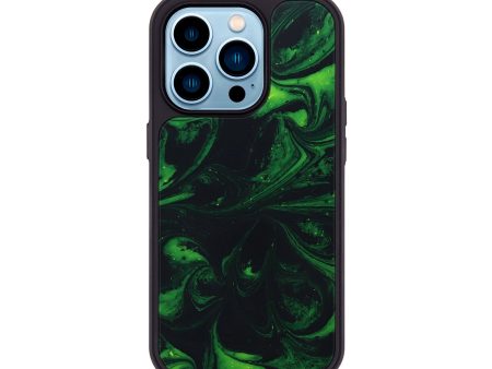 iPhone 14 Pro ResinArt Phone Case - Linda (Green, 650853) For Discount