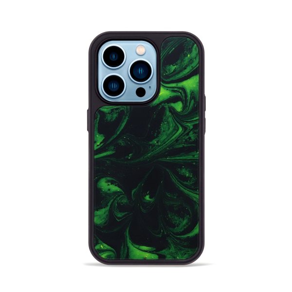 iPhone 14 Pro ResinArt Phone Case - Linda (Green, 650853) For Discount