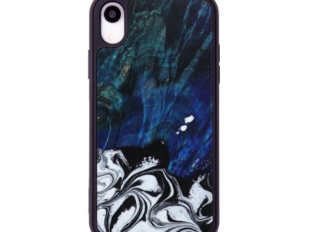 iPhone Xr Wood+Resin Phone Case - Dominic (Black & White, 649555) Discount