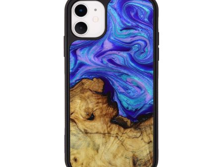 iPhone 11 Wood+Resin Phone Case - Cooper (Purple, 649471) Online now