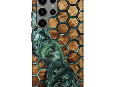 Galaxy S23 Ultra Wood+Resin Live Edge Phone Case - Angel (Pattern, 652485) Online Hot Sale