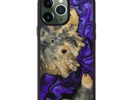 iPhone 13 Pro Max Wood+Resin Phone Case - Claire (Purple, 651323) For Discount