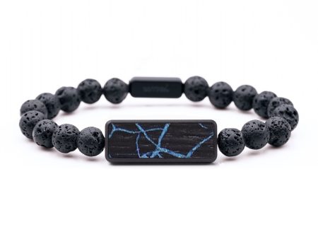 Lava Bead Wood+Resin Bracelet - Marlene (Pattern, 654456) For Discount