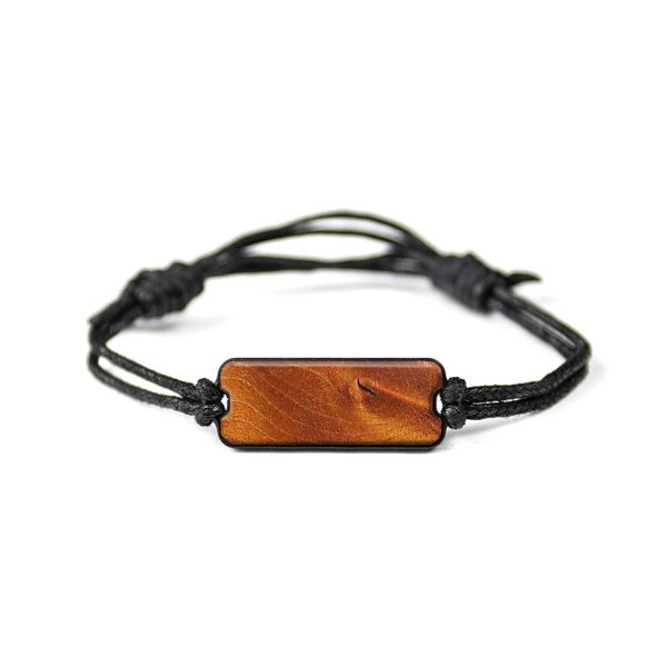 Classic Burl Wood Bracelet - Khadijah (Wood Burl, 650510) Sale