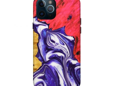 iPhone 12 Pro Wood+Resin Live Edge Phone Case - Rihanna (Purple, 651536) on Sale