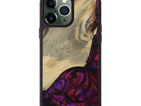 iPhone 13 Pro Max Wood+Resin Phone Case - Charlie (Red, 653593) Cheap