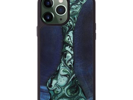 iPhone 13 Pro Max Wood+Resin Phone Case - Taryn (Green, 653962) Supply