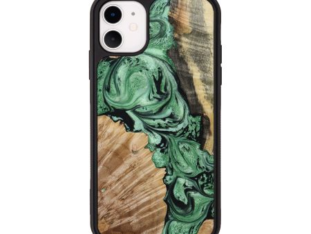 iPhone 11 Wood+Resin Phone Case - Lauryn (Mosaic, 653348) Supply