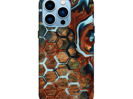 iPhone 14 Pro Wood+Resin Live Edge Phone Case - Myrna (Pattern, 654219) For Cheap