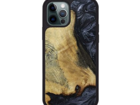 iPhone 12 Pro Wood+Resin Phone Case - Clark (Gunmetal, 650960) Cheap