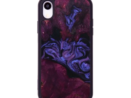 iPhone Xr Wood+Resin Phone Case - Adele (Purple, 651403) For Sale