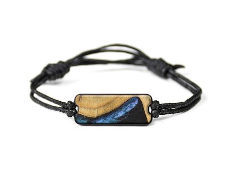 Classic Wood+Resin Bracelet - Vicki (Blue, 652223) For Cheap