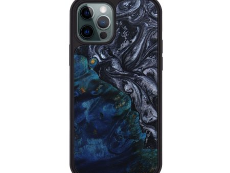 iPhone 12 Pro Wood+Resin Phone Case - Carolyn (Gunmetal, 649850) Supply