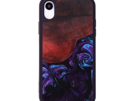 iPhone Xr Wood+Resin Phone Case - Blake (Purple, 654509) Online Hot Sale