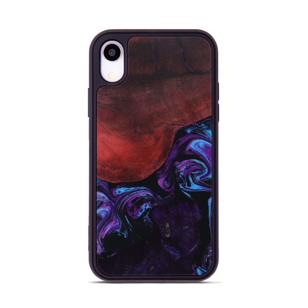 iPhone Xr Wood+Resin Phone Case - Blake (Purple, 654509) Online Hot Sale