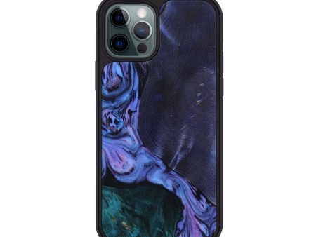 iPhone 12 Pro Wood+Resin Phone Case - Chester (Purple, 650393) Hot on Sale