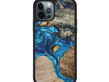 iPhone 12 Pro Wood+Resin Phone Case - Brantley (Mosaic, 650602) Hot on Sale