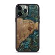 iPhone 13 Pro Max Wood+Resin Phone Case - Antoine (Green, 652318) Online Sale