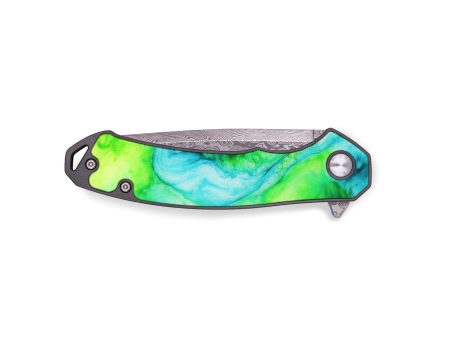 EDC ResinArt Pocket Knife - Bethany (Blue, 653531) Cheap